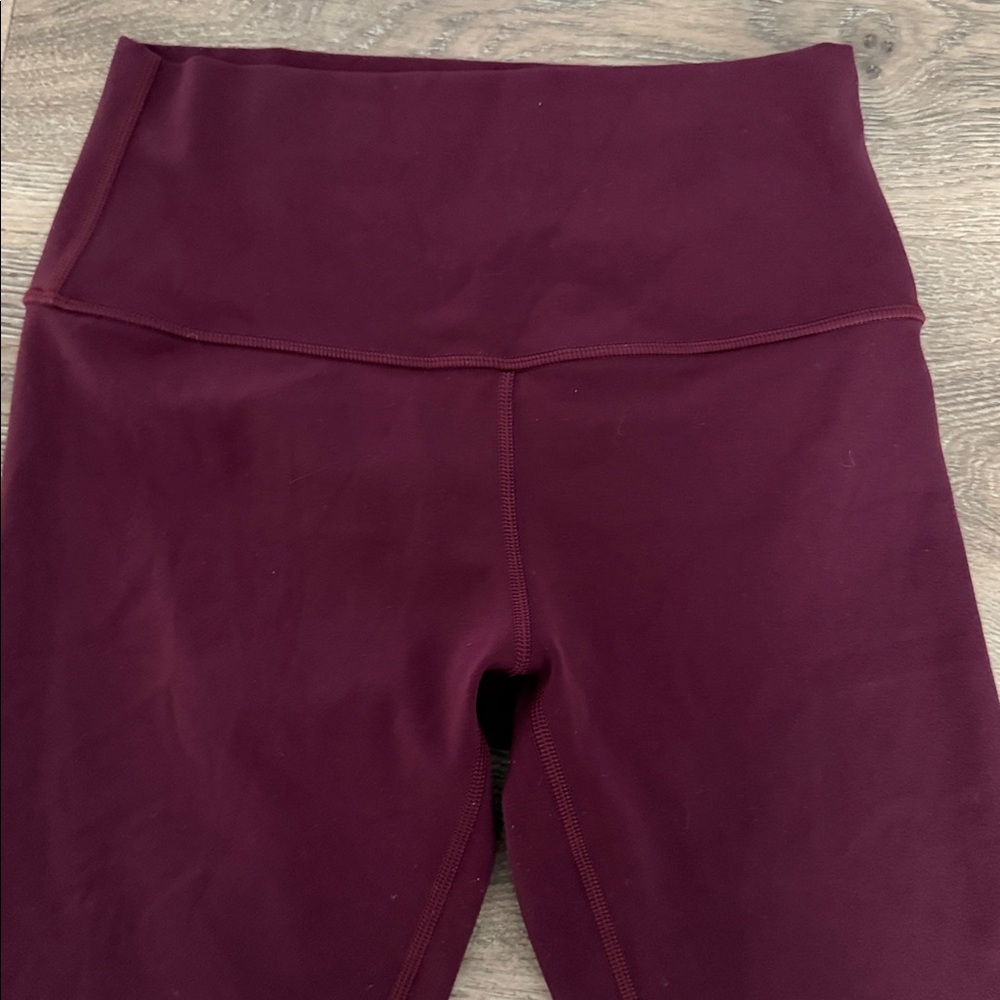 Lululemon Burgundy Align Leggings - Picture 3 of 4